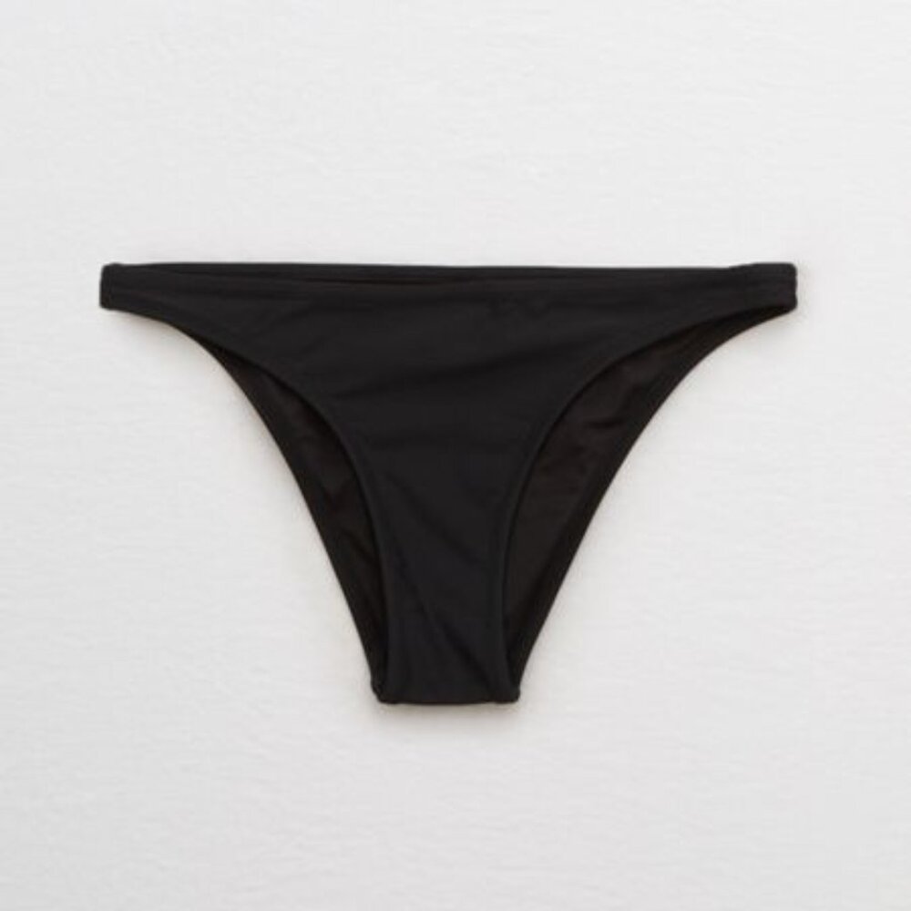 NWT Aerie OG Cheeky Bikini Bottom True Black Size XXL
